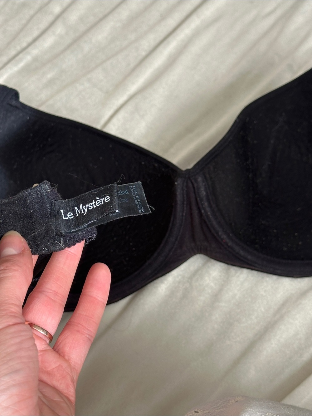 Le Mystere Black Tisha 38D Smooth T-Shirt Bra - Picture 2 of 9